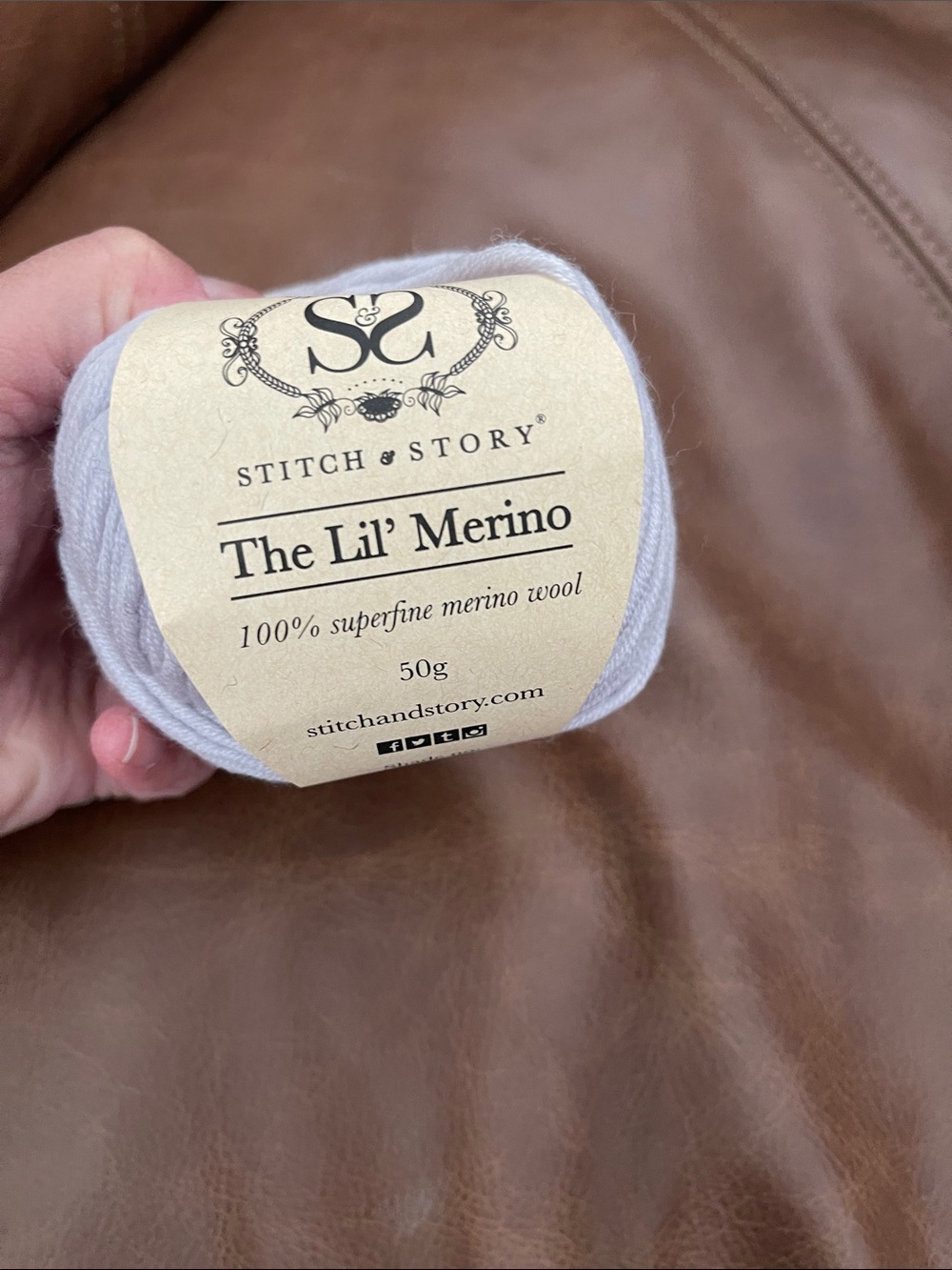 Stitch & Story The Lil' Merino Yarn - Pale Lavender